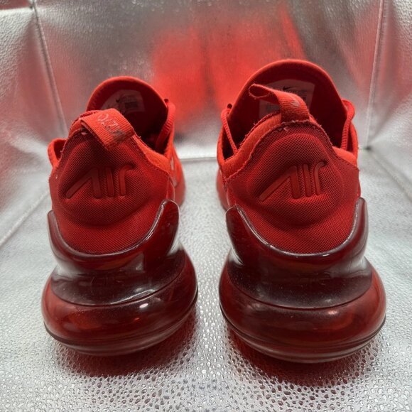 Size 11 Nike Air Max 270 University Triple Red Mens Running Shoes CV7544-600 - Picture 9 of 12